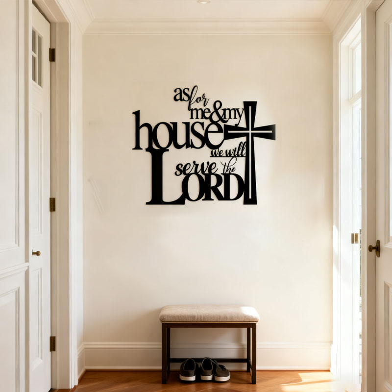 Svart metallhåndverk Veggdekorasjon