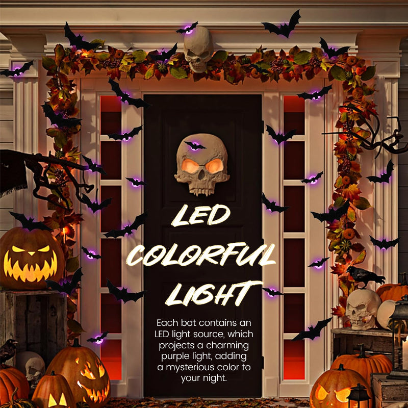 🎃LED Glowing Bat Group🦇