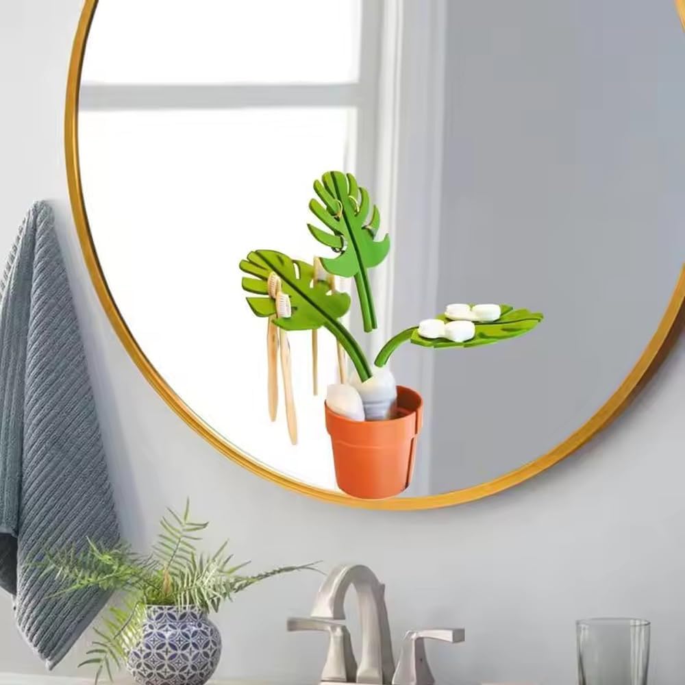Mirror Monstera - Baderomsorganisator