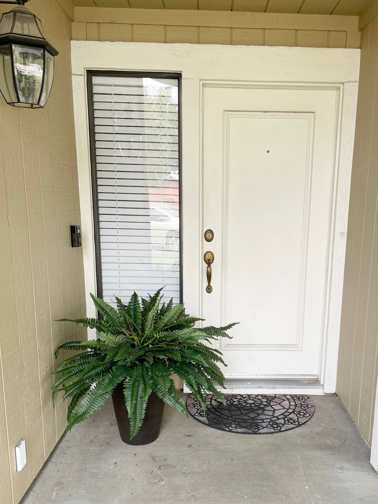 Siste dag 75% avslag - Realistisk UV-bestandig kunstig Boston Fern/Last Day 75% Off - Realistic UV Resistant Artificial Boston Fern