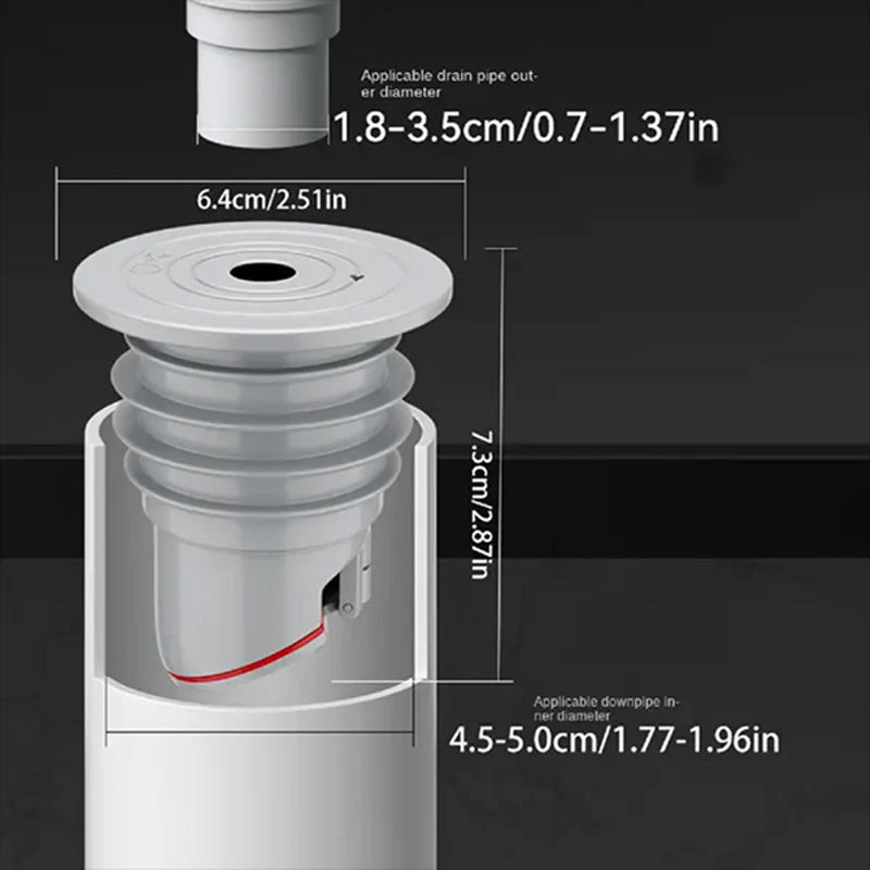 Anti-backflow avløpsventil for tetting av vaskerom/Anti-Backflow Laundry Sealing Drain Valve