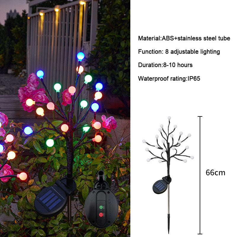 ✨Utendørs vanntette Cherry Blossom Multicolor Solar Garden Lights🎉