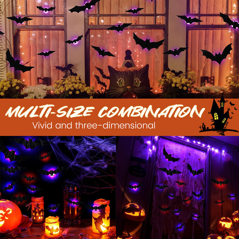 🎃LED Glowing Bat Group🦇