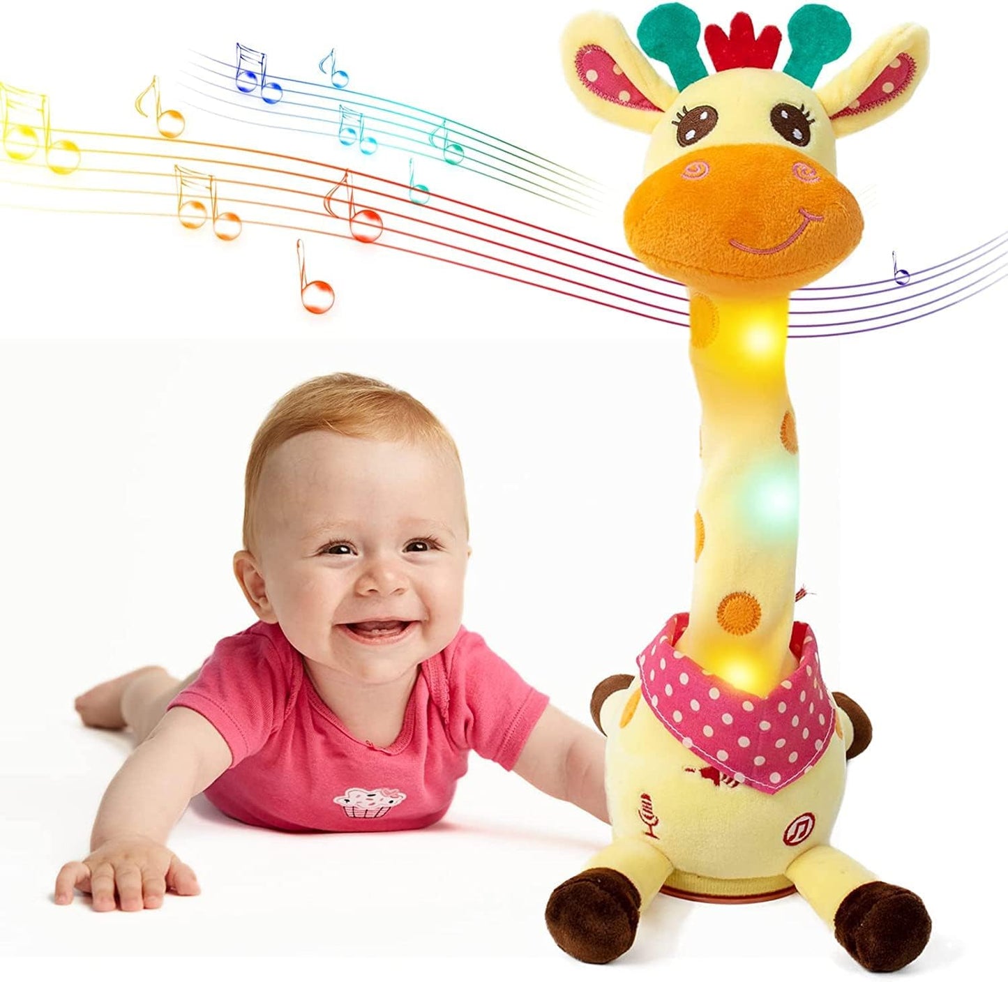 🎉 Bestselgende musikalsk giraffleke – synger, danser og gjentar det du sier! 🦒🎵🗣️