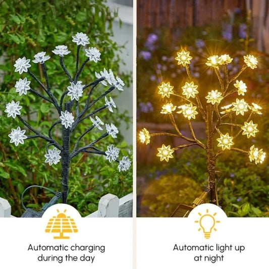 ✨Utendørs vanntette Cherry Blossom Multicolor Solar Garden Lights🎉