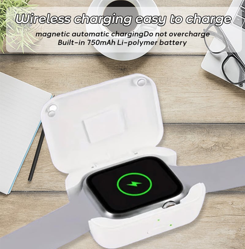 🔥Superdeal! 38% rabatt! - Bærbar trådløs powerbank for smartklokker