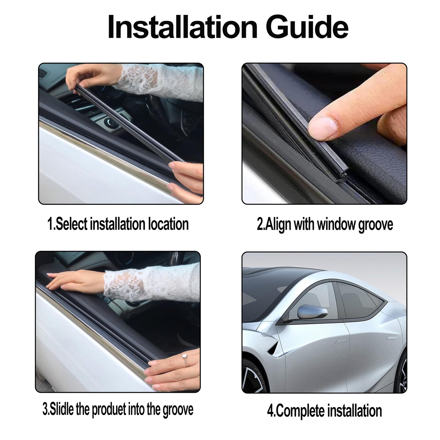 Vindusviskere For Bil/Car Side Window Wipers