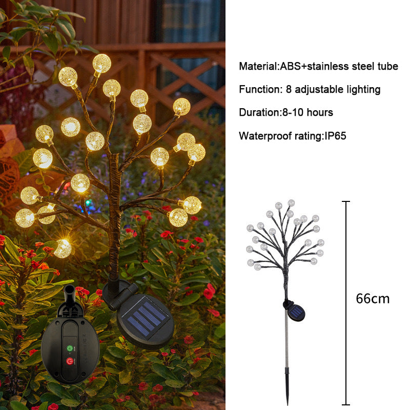 ✨Utendørs vanntette Cherry Blossom Multicolor Solar Garden Lights🎉