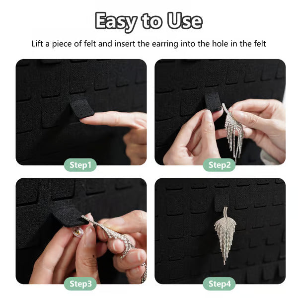 🔥2023 hot sale - Oppbevaringspose av filt for hengende smykker/Convenient jewelry storage hanging bag