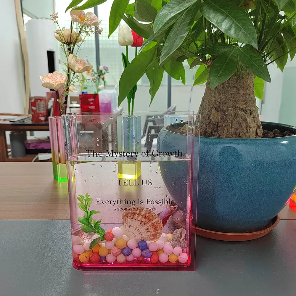🌷Bøker om blomster - Bokvase