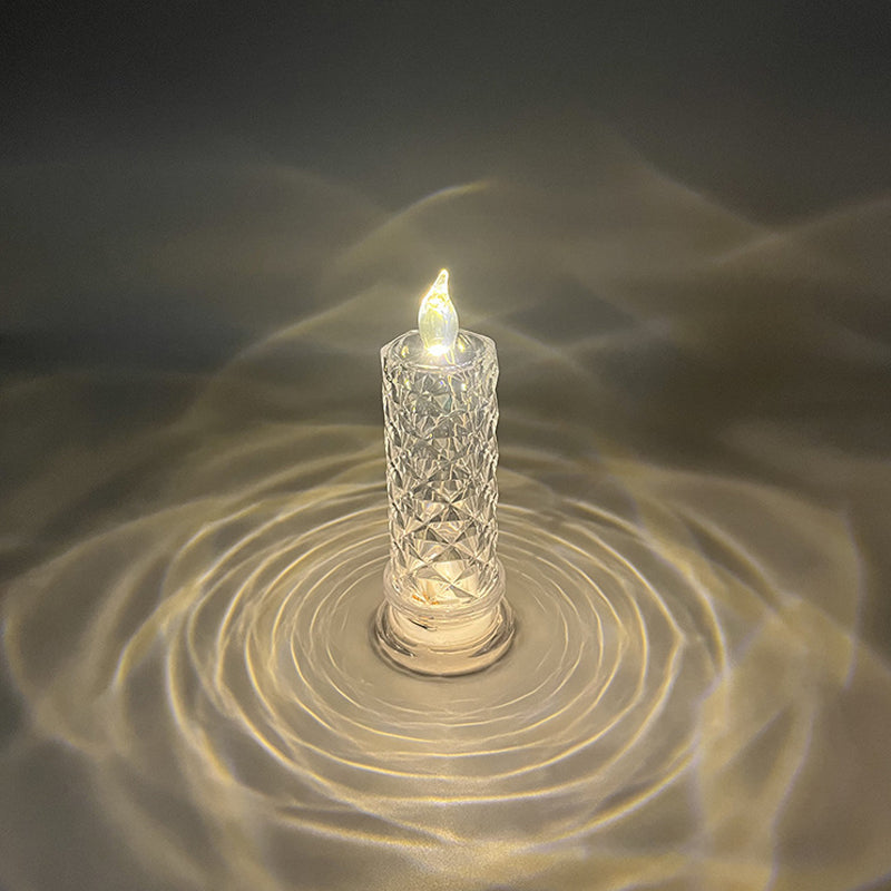 ✨ Crystal Rose Candle Light - romantisk glød uten rot
