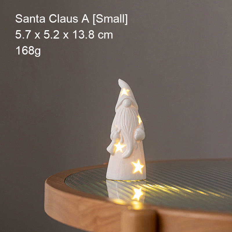 Led-Lyskaster Til Skrivebordet I Keramisk Ornament