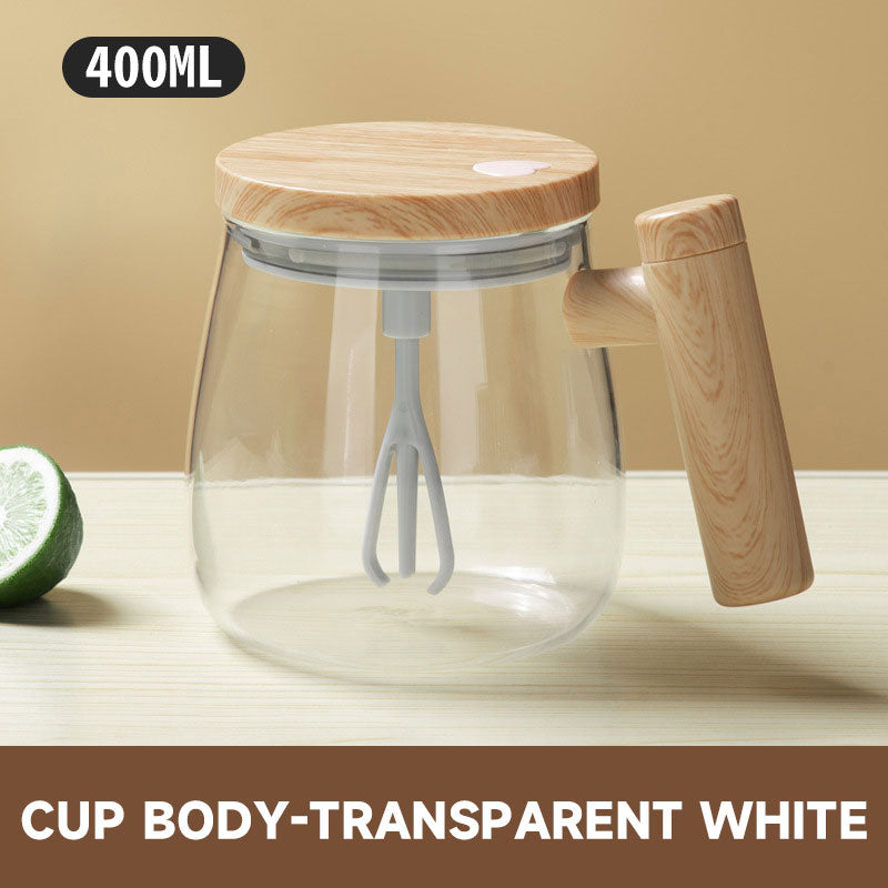 Helautomatisk kaffekopp med rørepinne