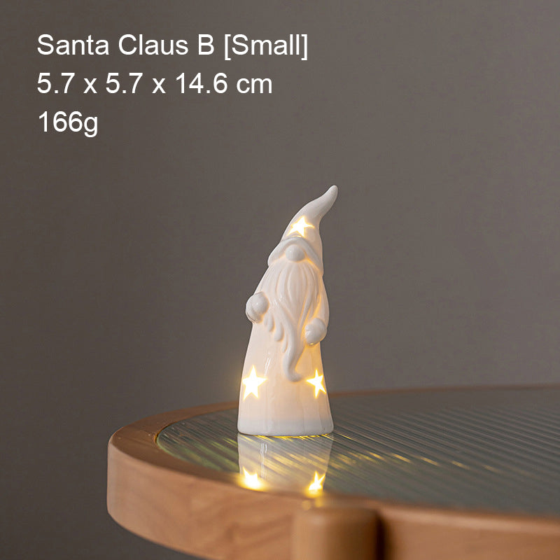 Led-Lyskaster Til Skrivebordet I Keramisk Ornament