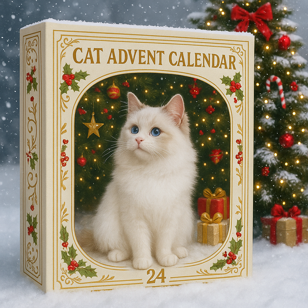 🌲Julegave – Perfekt jul – Adventskalender for katteelskere 2025