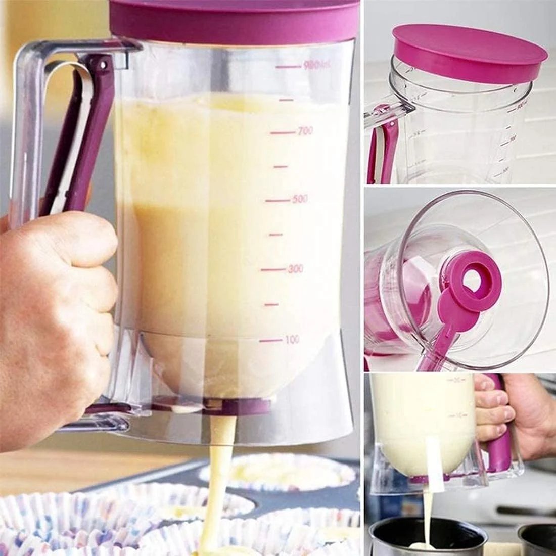 🧁Deig cupcake pannekake pannekake kake splitter dispenser verktøy