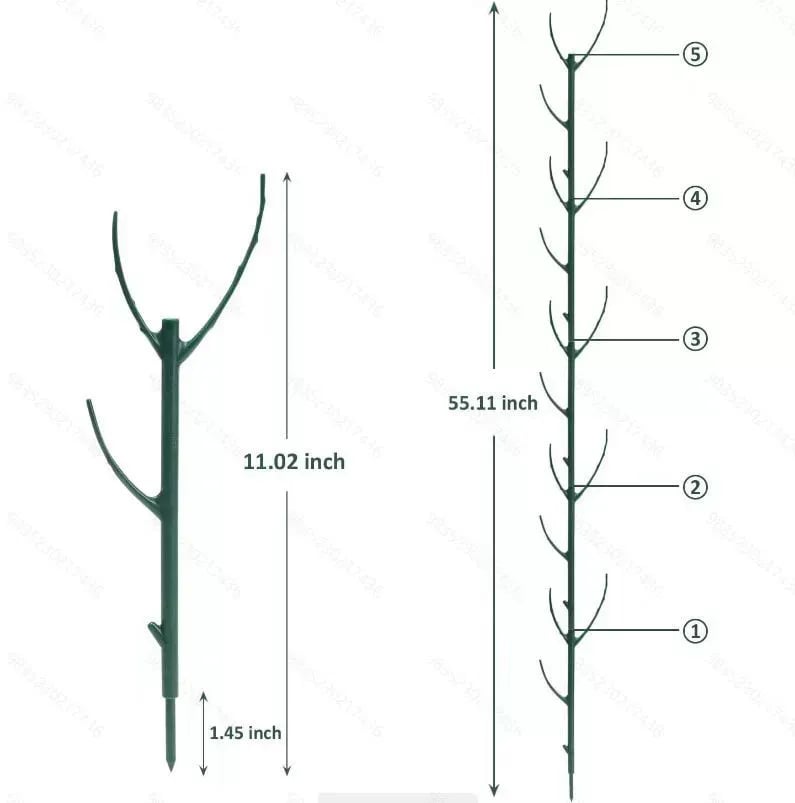 💕💖🌿Hagearbeid Grønn plante støtte ramme