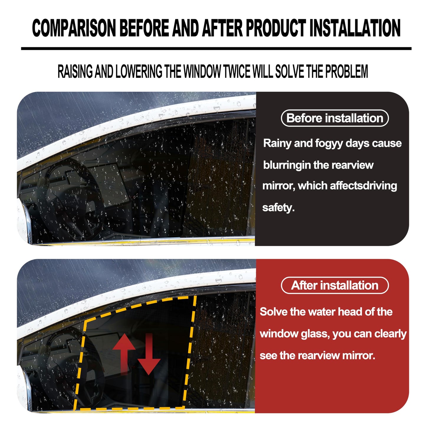 Vindusviskere For Bil/Car Side Window Wipers