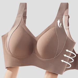 🎁Ribbet push-up-bh med justerbare bøyler for kvinner