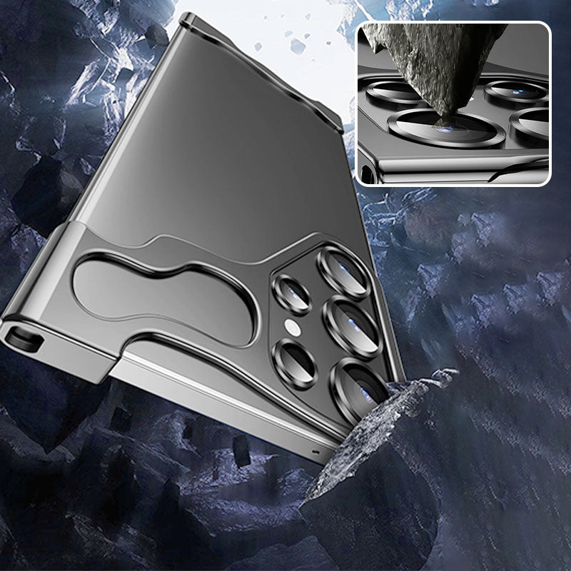 Kreativt metallskjelett-telefonveske for S24/23