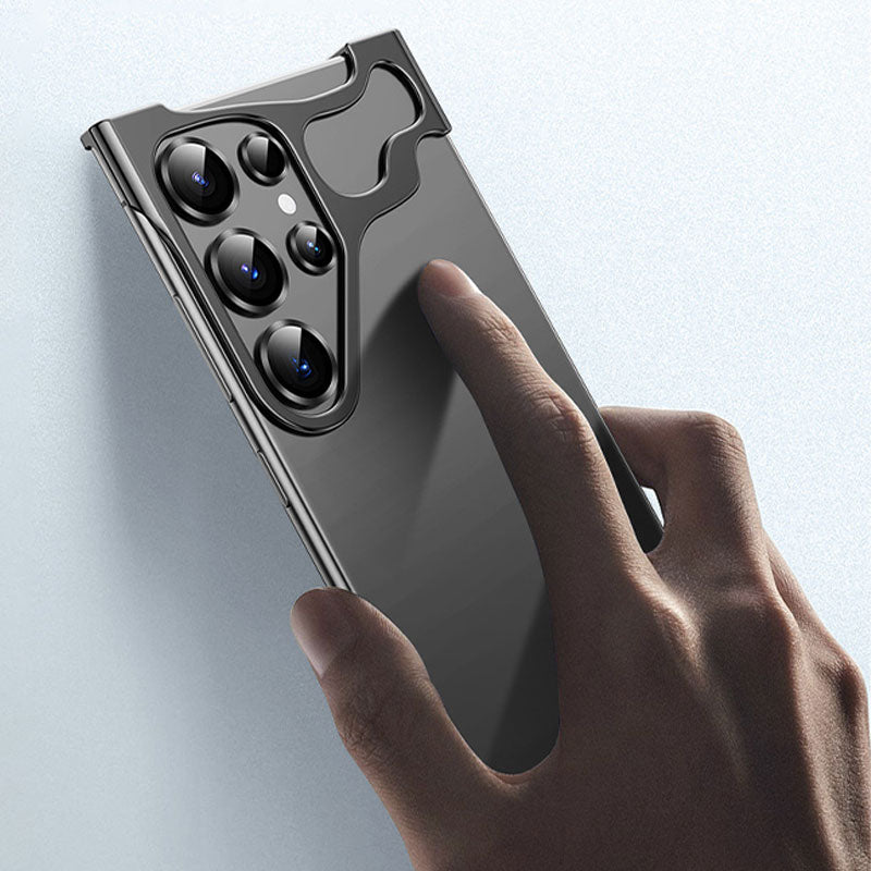 Kreativt metallskjelett-telefonveske for S24/23
