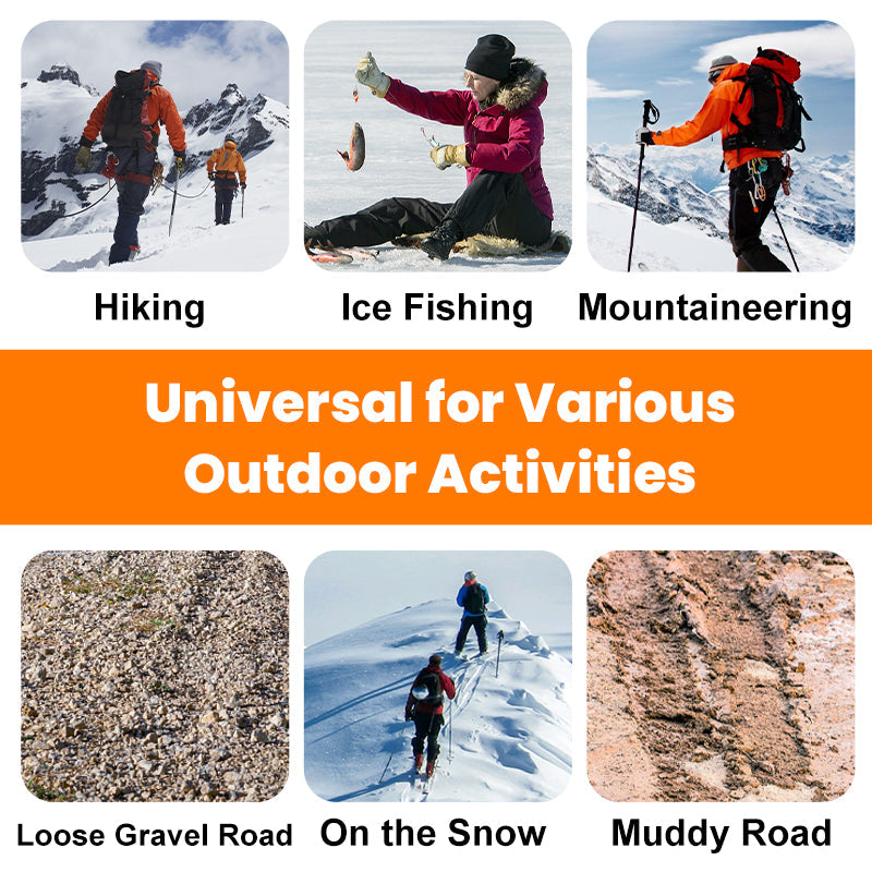 🔥HOT SALE🔥Sklisikre stegjern for utendørs sko og støvler