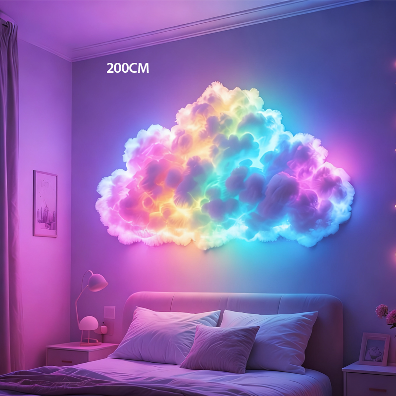 ⏳Begrenset tilbud⏰DIY LED «Storm Cloud» lysdekorasjon med USB-strømforsyning🌈☁️